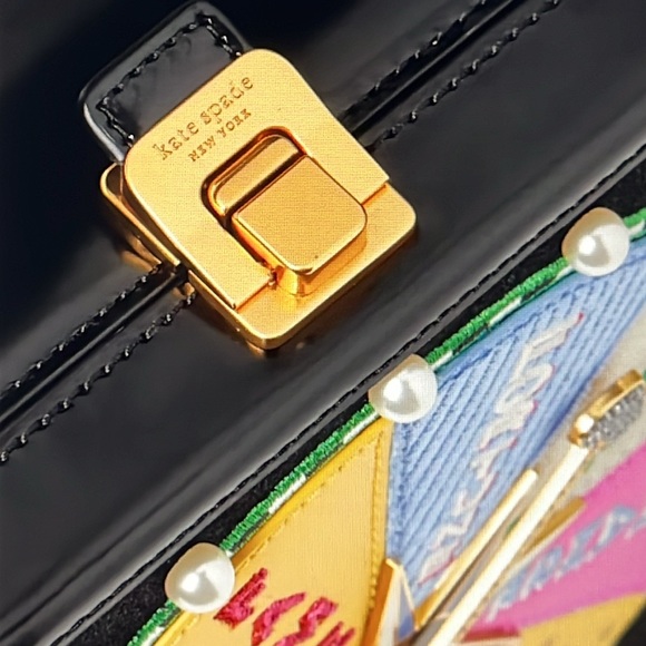 🎲  KATE SPADE FORTUNE FAVORS EMBELLISHED 3D TOP-HANDLE CROSSBODY 🎲 NWT 🎲 - Picture 15 of 16